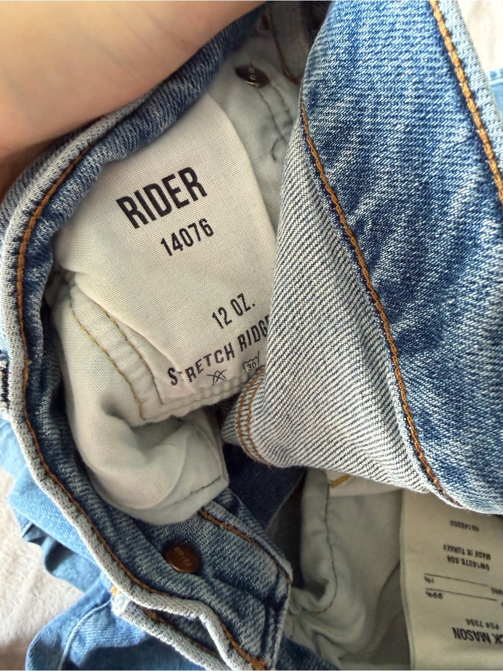 Buck Mason Twill Rider Jean Medium Wash - Picture 3 of 5